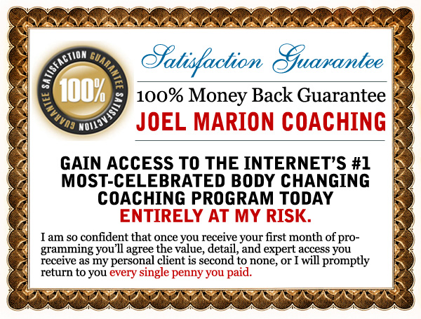 Body Transformation Guarantee Cert